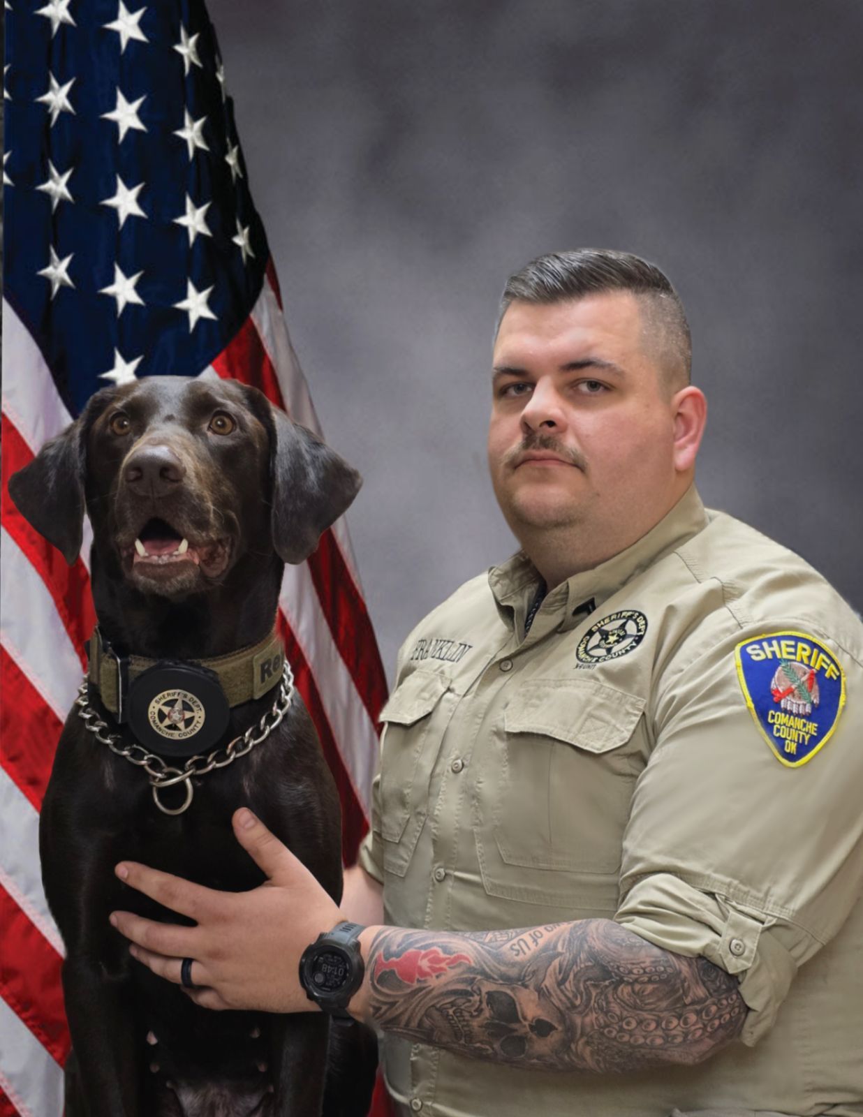 Sgt. Timothy Franklin and K9 Partner Reya Jo